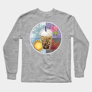 Iced Coffee For All Seasons Long Sleeve T-Shirt